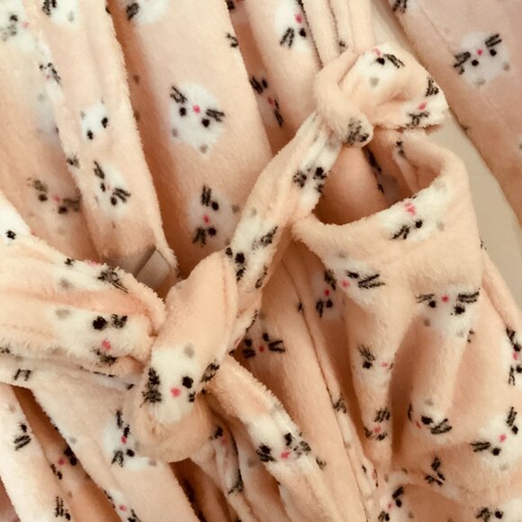 RENE ROFE Women's Plush Kitty Bathrobe NWT Size L - Picture 8 of 9
